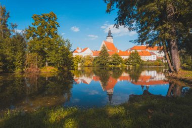 Yazın telc, eski kasaba. Çek Cumhuriyeti