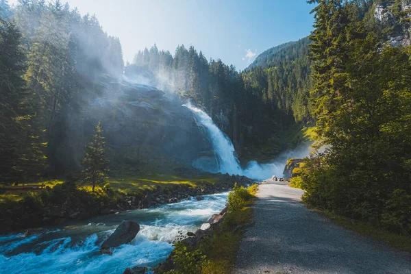 Krimml Cascadas Parque Nacional Del Alto Tauern Salzburgo Austria —  Fotos de Stock