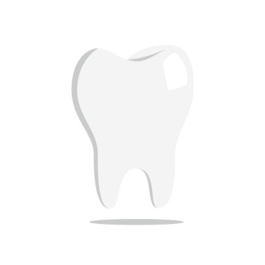 Diş, izole vektör çizimi. Dişçilik