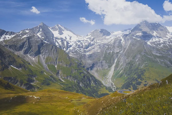 Paisaje Alpino Carretera Alpina Grossglockner Montañas Coloridas — Foto de Stock