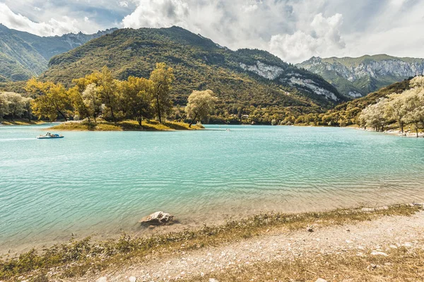 Lago Tenno Lago Las Montañas Verano Italia —  Fotos de Stock