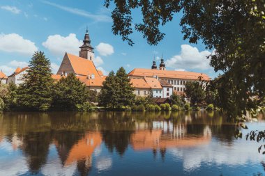 Yazın telc, eski kasaba. Çek Cumhuriyeti