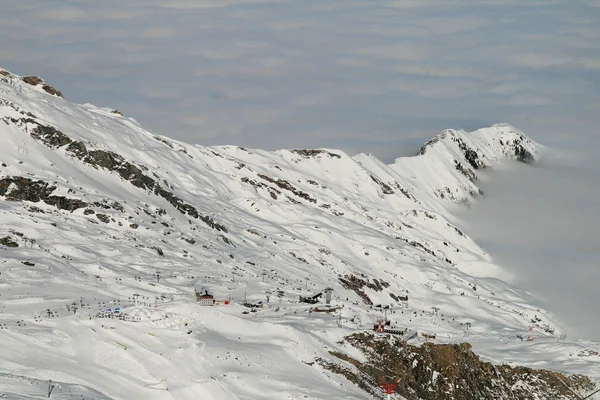Alpine glacier ski area — Stock Photo, Image