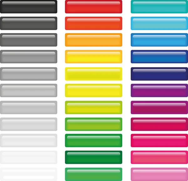 Conjunto de botones redondos coloridos de la tela. Escala de grises — Vector de stock
