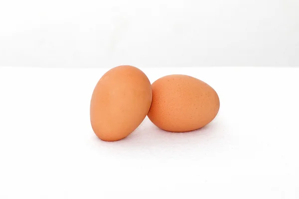 Two up fresh hen eggs — Stock Photo, Image