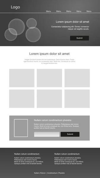 Grafikdesign-Webseiten. responsives Webdesign — Stockvektor