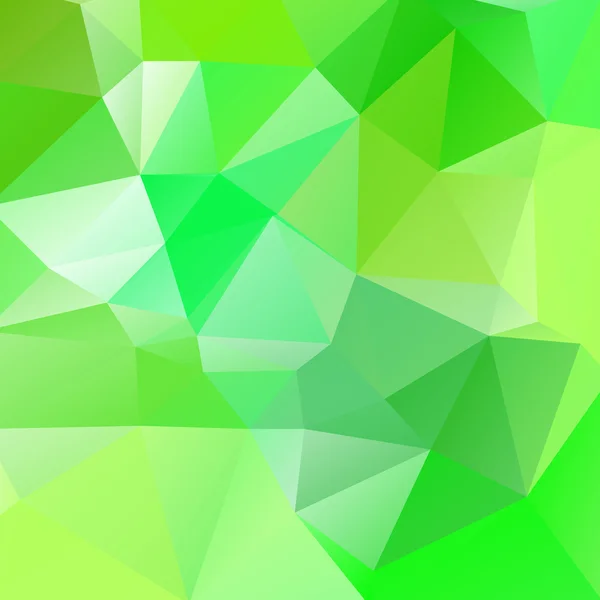 Fundo vetorial verde abstrato de triângulos — Vetor de Stock