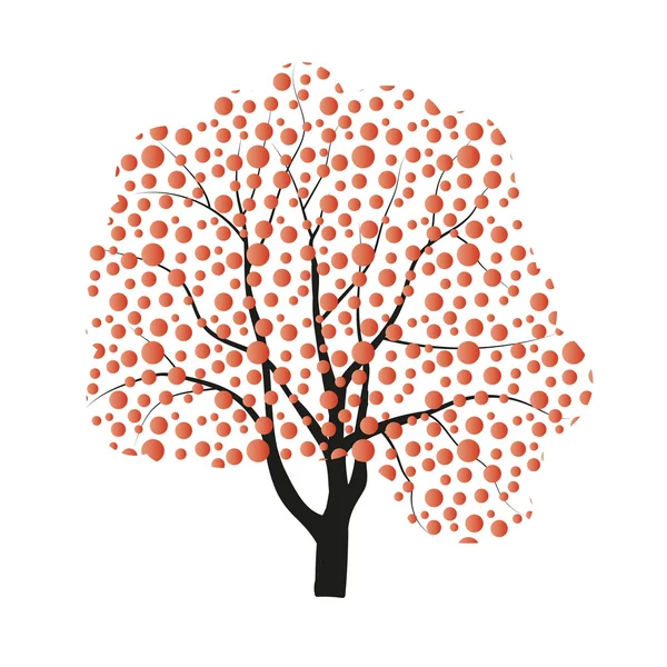 Dessin vectoriel automne arbre — Image vectorielle