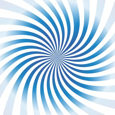 Blue vector spiral clipart