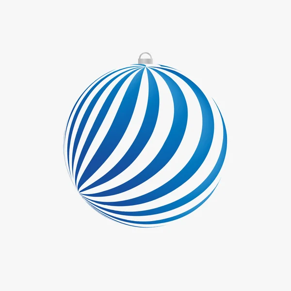 Vánoční žárovka s modrými paprsky — Stockový vektor