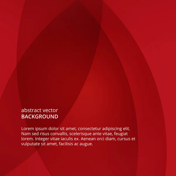 Folheto vetorial. Fundo vermelho abstrato — Vetor de Stock