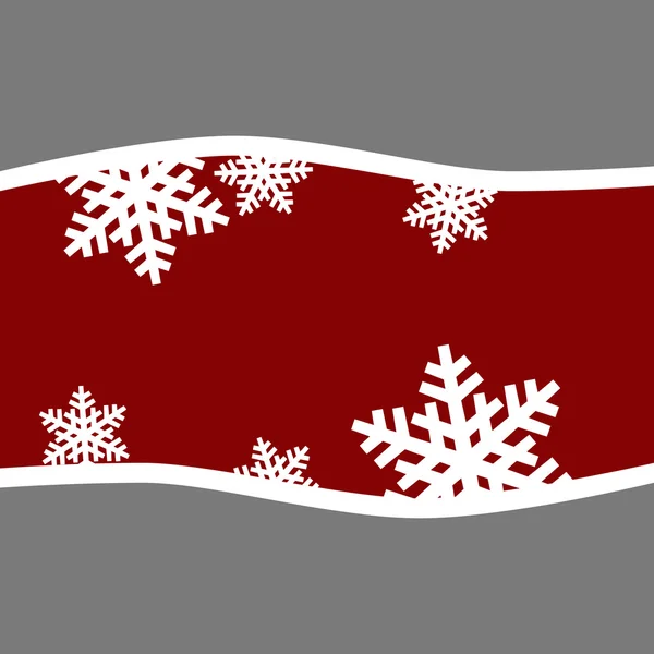 Fondo gris, blanco y rojo vector navidad — Vector de stock