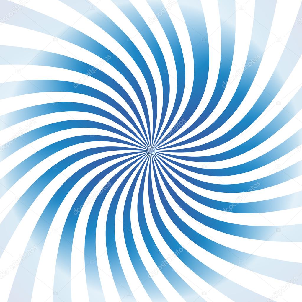 Blue vector spiral