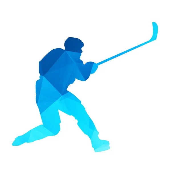 Giocatore astratto di hockey vettoriale — Vettoriale Stock