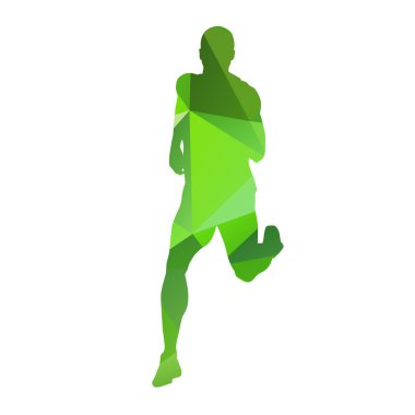 Yeşil soyut vektör runner