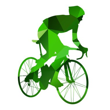 Soyut vektör bisikletçi