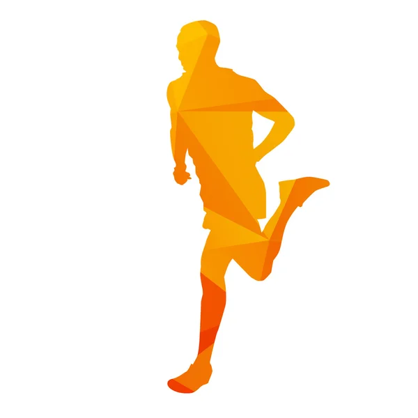 Absztrakt vektoros runner — Stock Vector