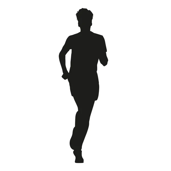 Joven hombre corriendo — Vector de stock