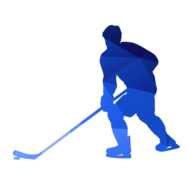 Joueur de hockey abstrait — Image vectorielle