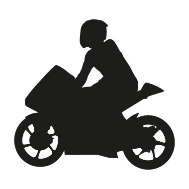 Vektör moto racer siluet