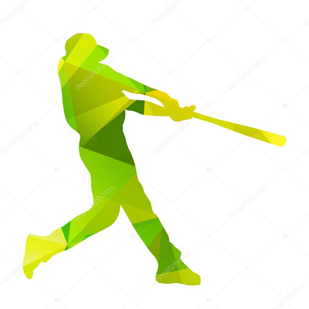 Abstract Baseball Player Silhouette Vector Image By C Msanca Vector Stock