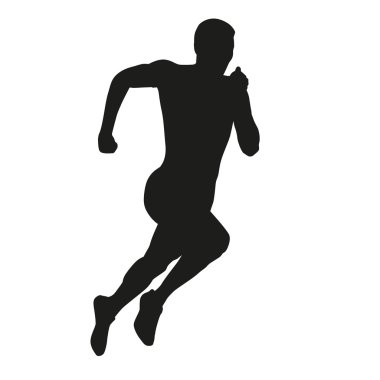 Vektör runner siluet