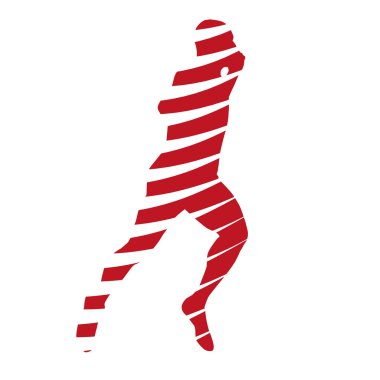 Çalıştırın. Siluet tasarlamak vektör