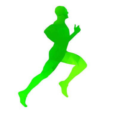 Soyut vektör runner