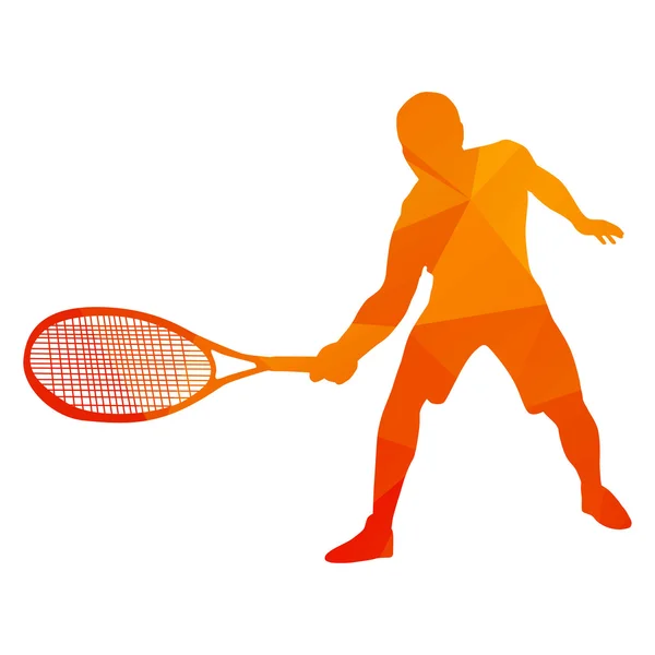 Abstract tennis player — Stock Vector