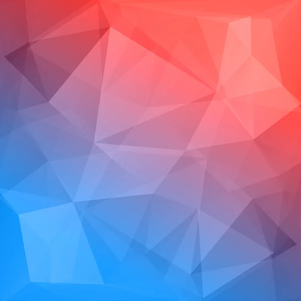 Abstraktní geometrická modré, červené a fialové pozadí — Stockový vektor