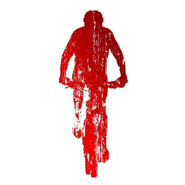 Abstrakt röd mountainbike — Stock vektor
