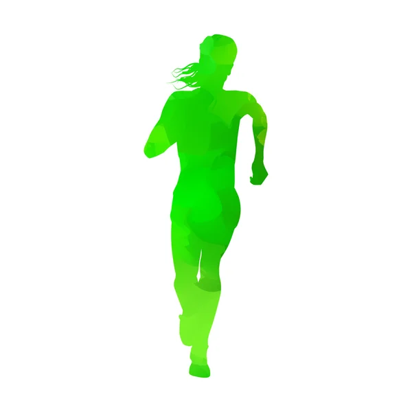 Mujer corriendo abstracta — Vector de stock