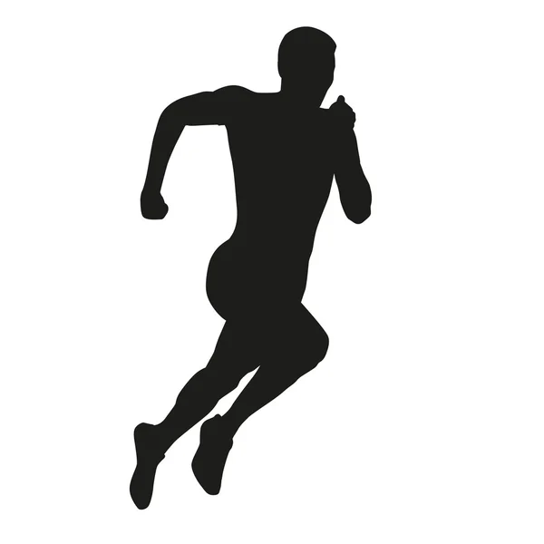 Vector runner silhouette — Stock Vector