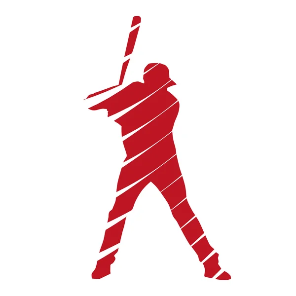 Jugador de béisbol — Vector de stock