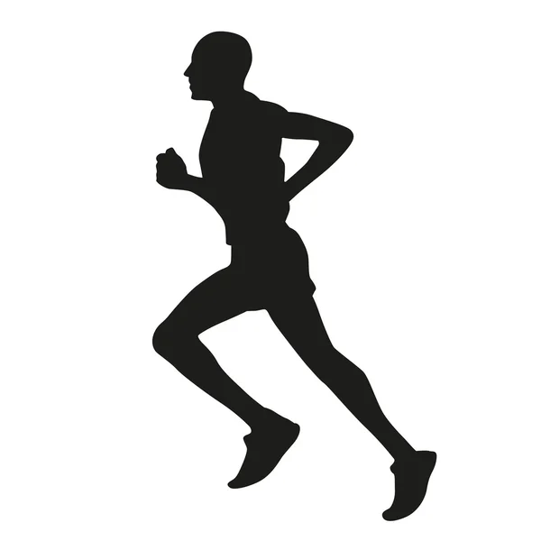 Runner Silhouet — Stockvector