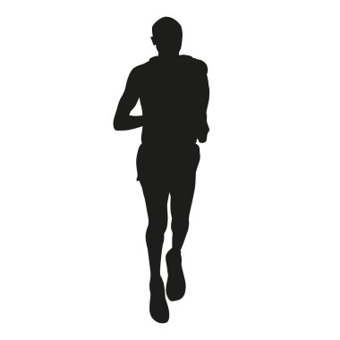Koşucu. Vektör siluet