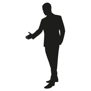 El sallayarak. Vektör siluet