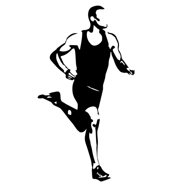 Běh, vektorová runner — Stockový vektor