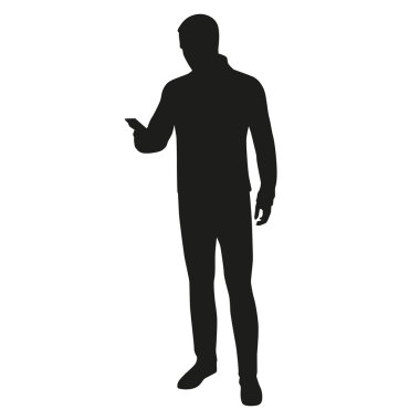adam siluet vektör