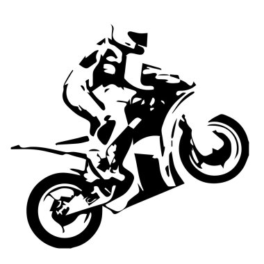 Tekerlekli motosiklet, vektör
