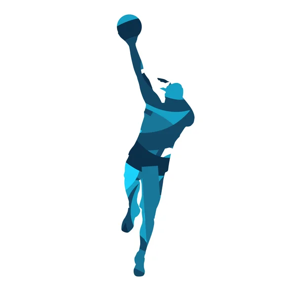 Basketballspieler. abstrakte Silhouette — Stockvektor