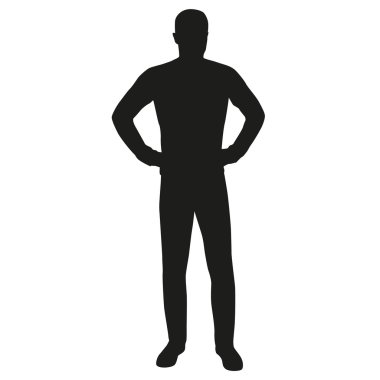 kalça elleri olan adam