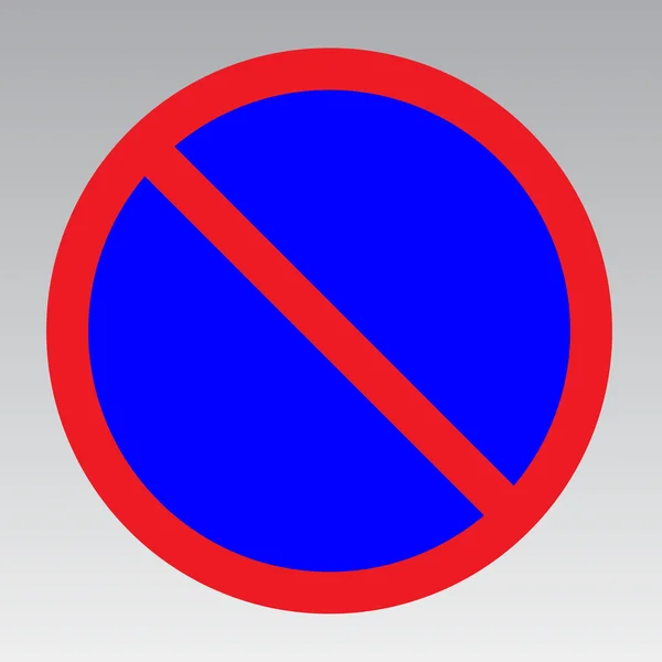 Aucun panneau de signalisation de stationnement — Image vectorielle