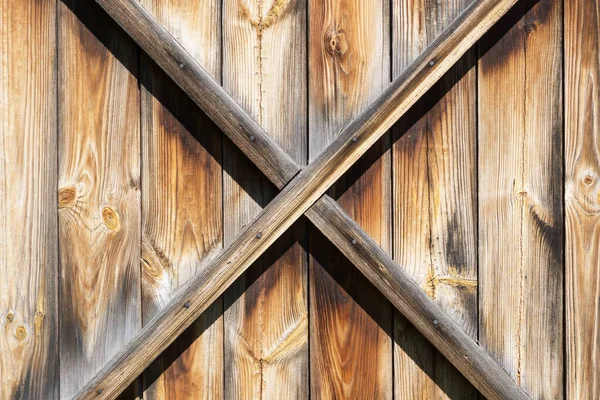 木制的旧木门 — 图库照片