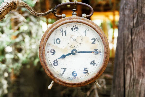 Старые Часы Стиле Ретро — стоковое фото