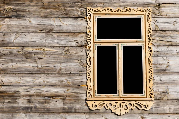 Wooden Window Background Empty Copy Space Rustic Cottage House Vintage — Stockfoto