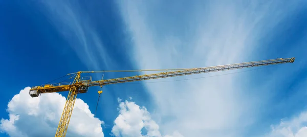 Crane Cloudy Sky — Stock Photo, Image