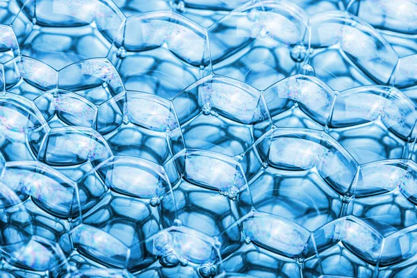 Modrá Voda Bubliny Pozadí — Stock fotografie