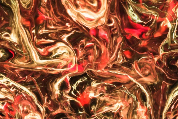 Textura Vermelha Caos Textura Vazamento Tinta Néon Efeito Fluxo Tinta — Fotografia de Stock