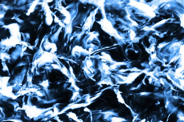 Modré Pozadí Chaosu Abstraktní Mlhavé Mraky Neonová Barva Prosakuje Texturou — Stock fotografie